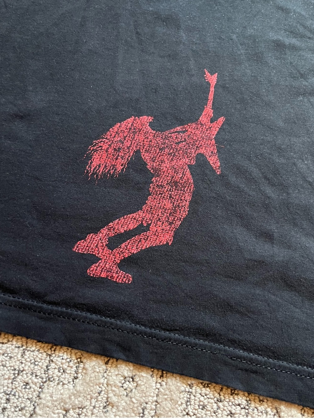🎸 '19 Dimeb*g Darrell Pantera Band Guitarist Double Side Flame Arm Tag Soft Tee - Picture 15 of 16